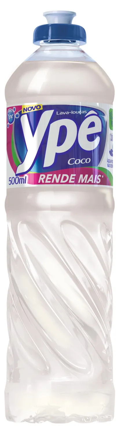 LAVA-LOUÇAS LÍQUIDO DETERGENTE DE COCO YPÊ SQUEEZE 500ML