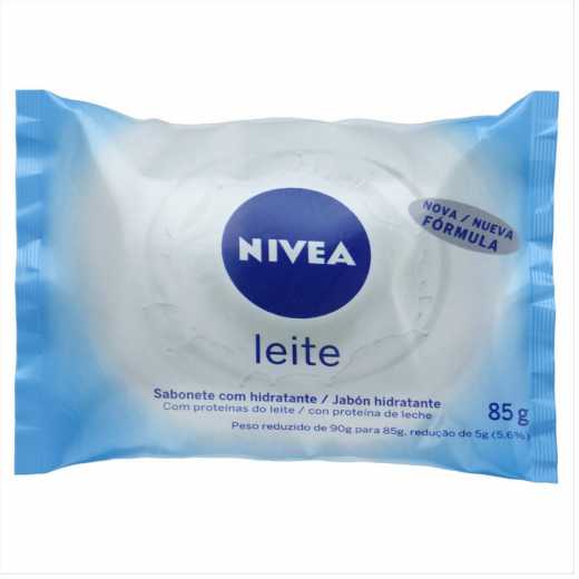 SABONETE BARRA HIDRATANTE LEITE NIVEA FLOW PACK 85G
