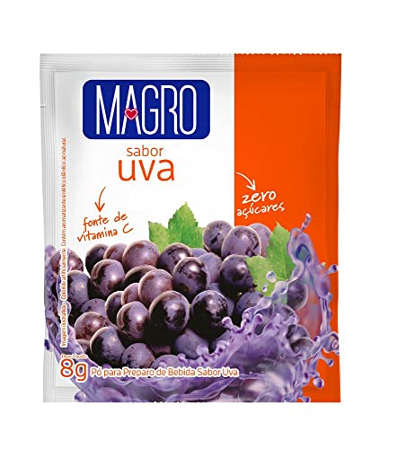 REFRESCO EM PÓ UVA ZERO AÇÚCAR MAGRO PACOTE 8G