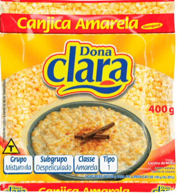 CANJICA DE MILHO AMARELA TIPO 1 DONA CLARA PACOTE 400G