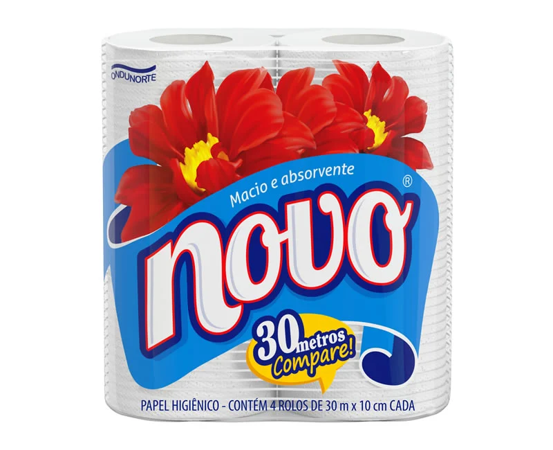 PAPEL HIGIÊNICO NOVO COM 4 ROLOS DE 30M — imagem 1