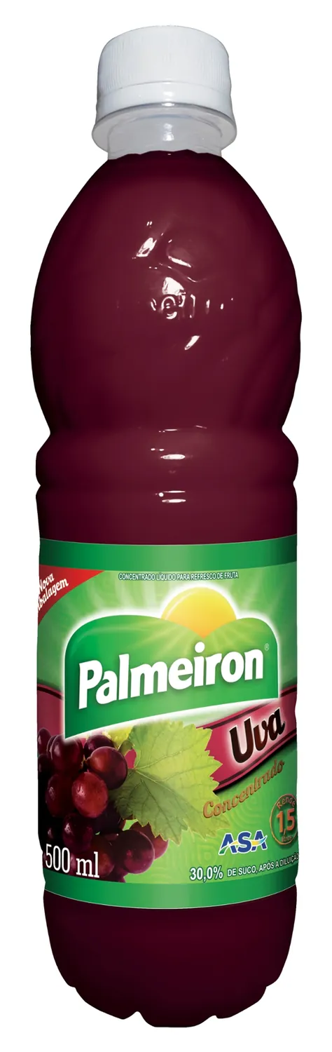 SUCO PALMEIRON UVA MACA CONCENTRADO PET 500ML