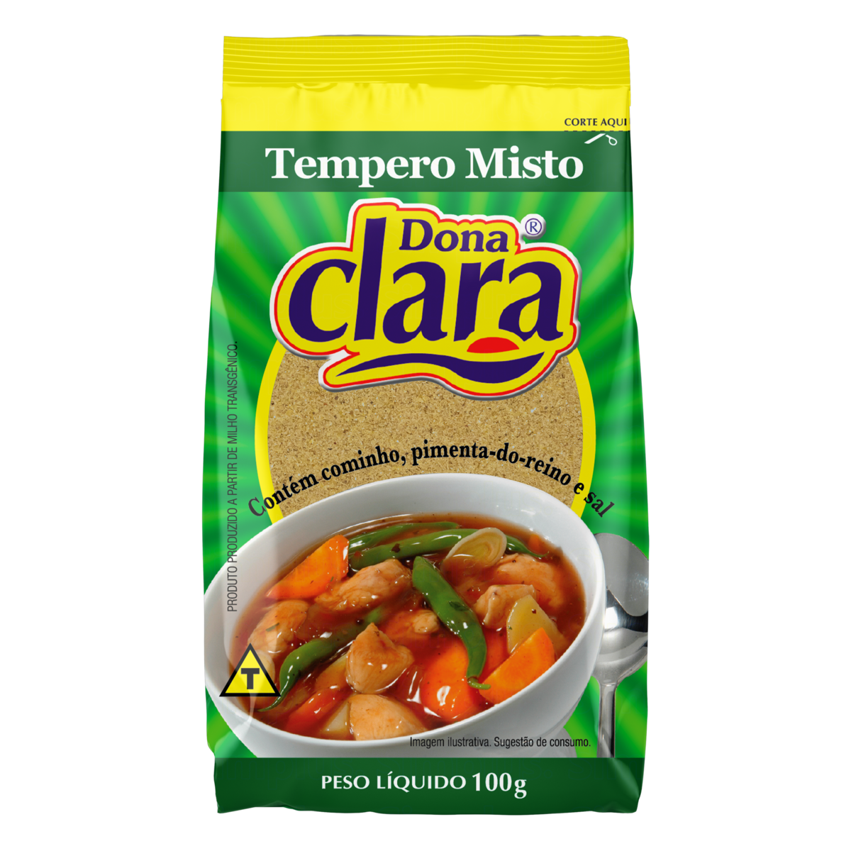 TEMPERO MISTO DONA CLARA PACOTE 100G