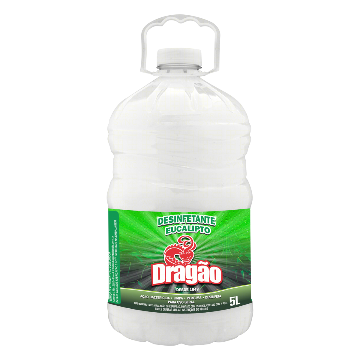 DESINFETANTE USO GERAL EUCALIPTO DRAGÃO GALÃO 5L 0
