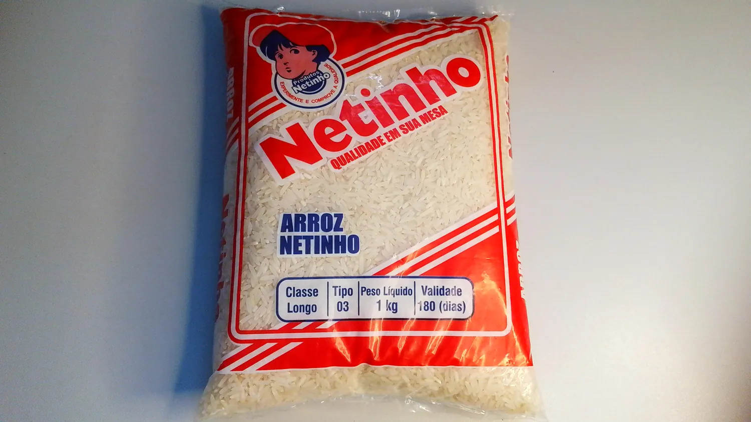 ARROZ BRANCO NETINHO TIPO: 3, 1KG