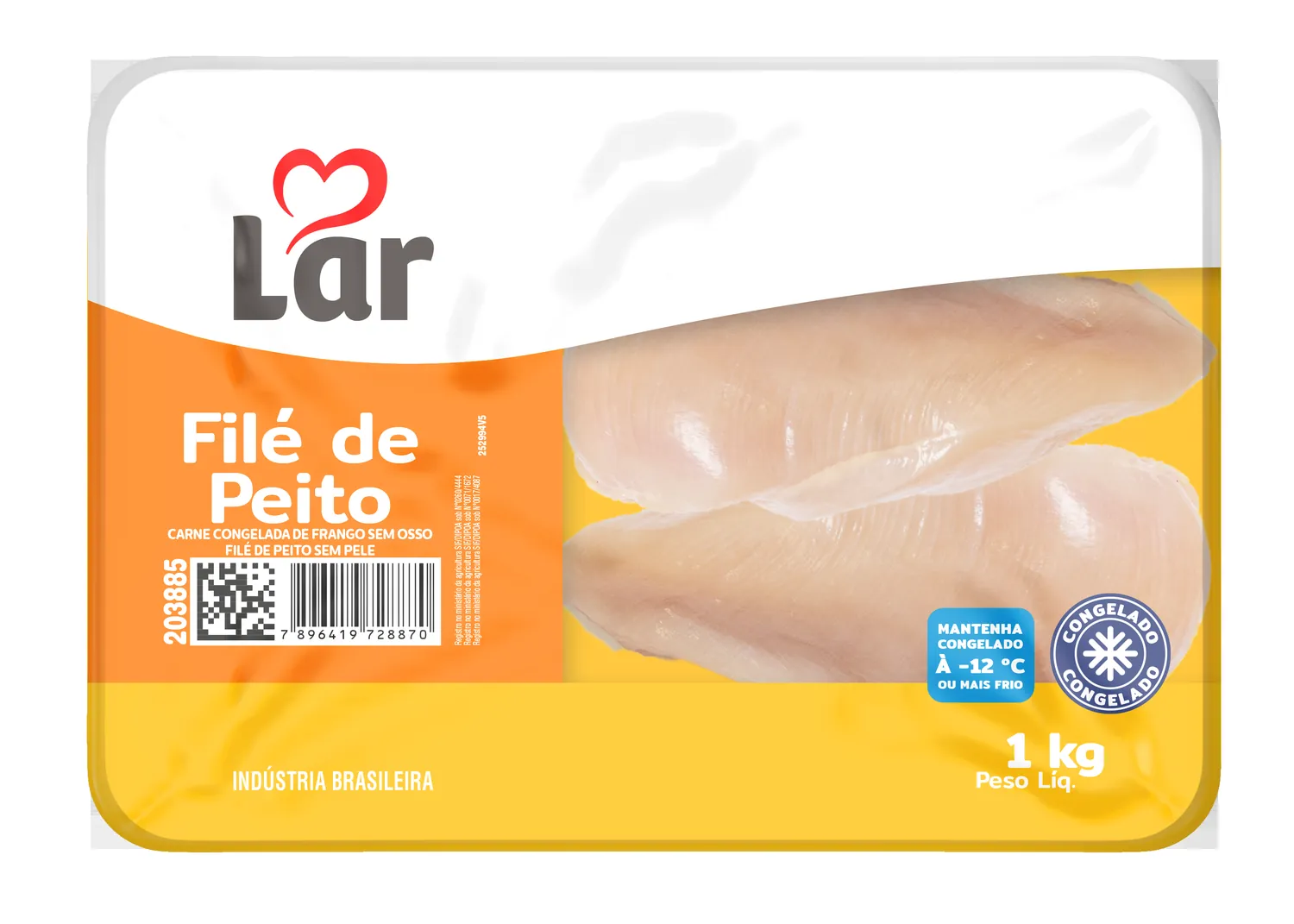 FILÉ DE PEITO BANDEJA LAR 1KG