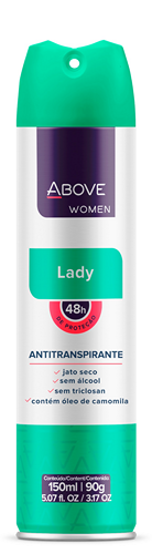 ANTITRANSPIRANTE AEROSSOL LADY ABOVE WOMEN 150ML SPRAY