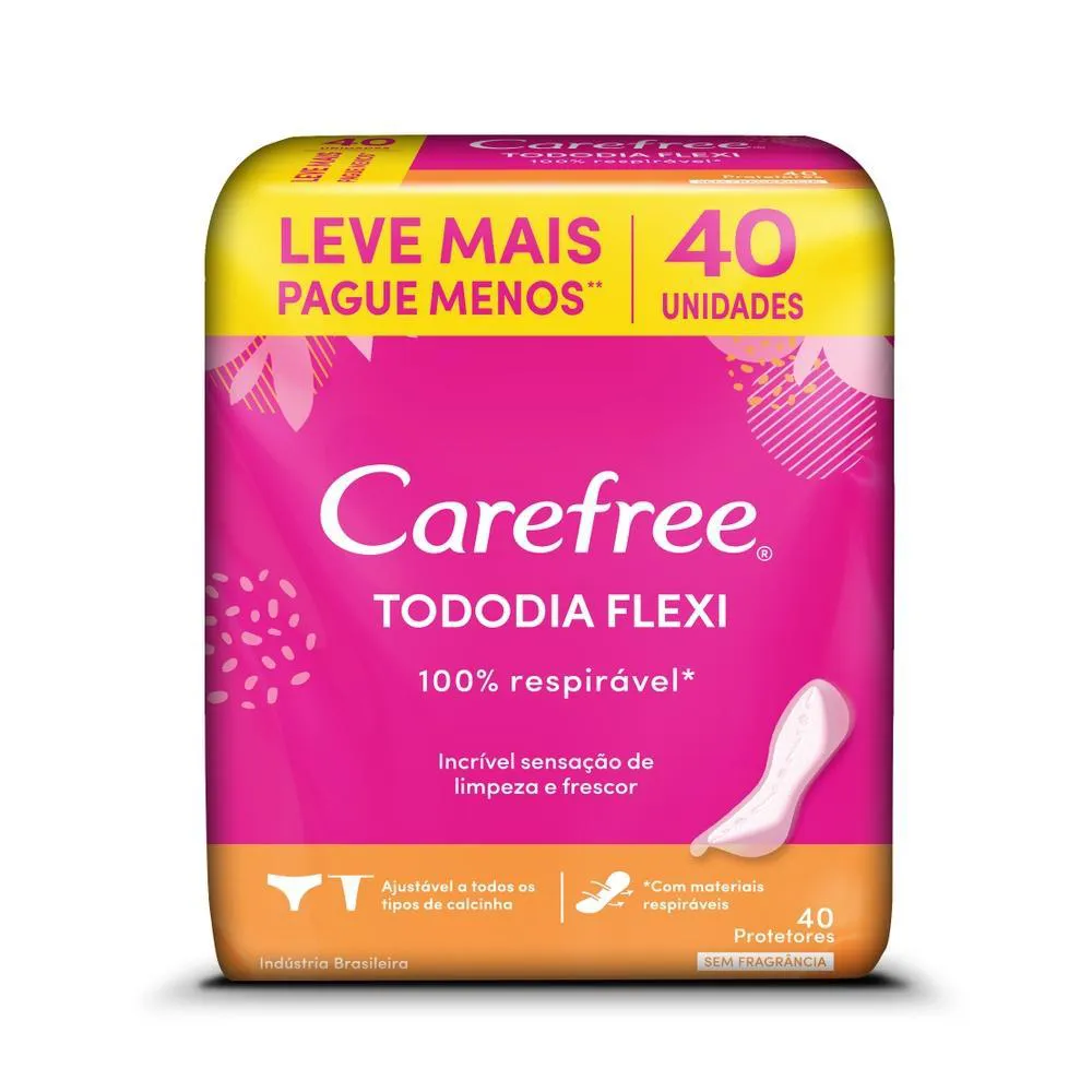 PROT CAREFREE C/40 UN TODO DIA. FLEXI S/ PERFUME(E) — imagem 1