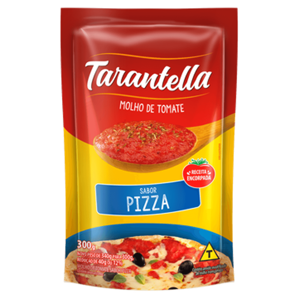 MOLHO DE TOMATE PIZZA TARANTELLA SACHÊ 300G