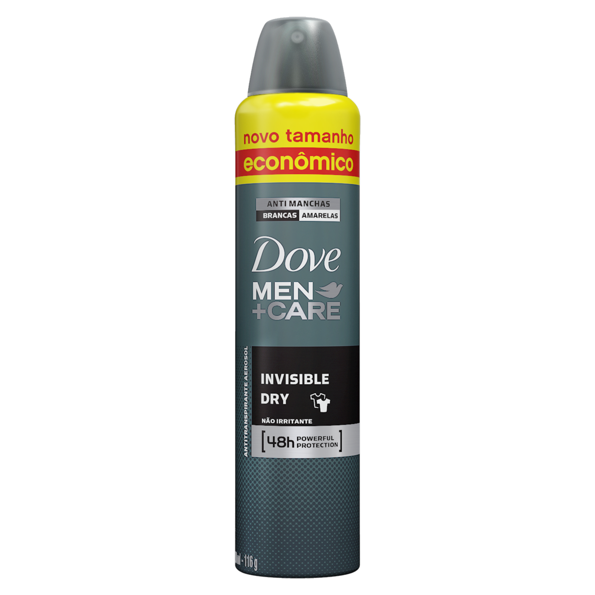 ANTITRANSPIRANTE AEROSSOL INVISIBLE DRY DOVE MEN+CARE 200ML SPRAY TAMANHO ECONÔMICO 0