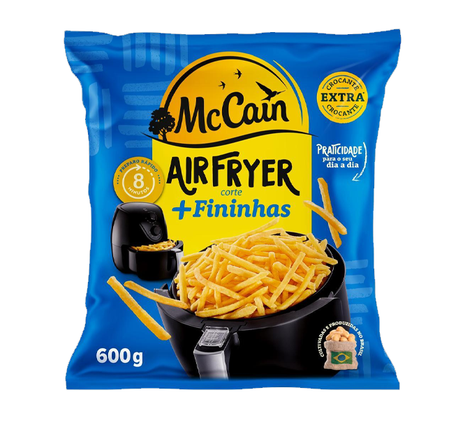BATATA PRÉ-FRITA CRINKLE CONGELADA EXTRACROCANTE CLÁSSICA MCCAIN PACOTE 500G