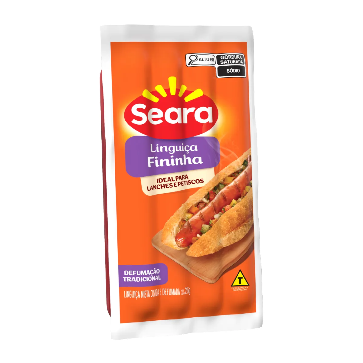 LINGUÍÇA CALABRESA FINA DEFUMADA 215G SEARA
