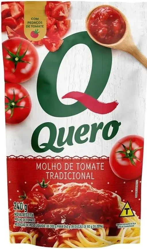 MOLHO DE TOMATE TRADICIONAL QUERO SACHÊ 240G