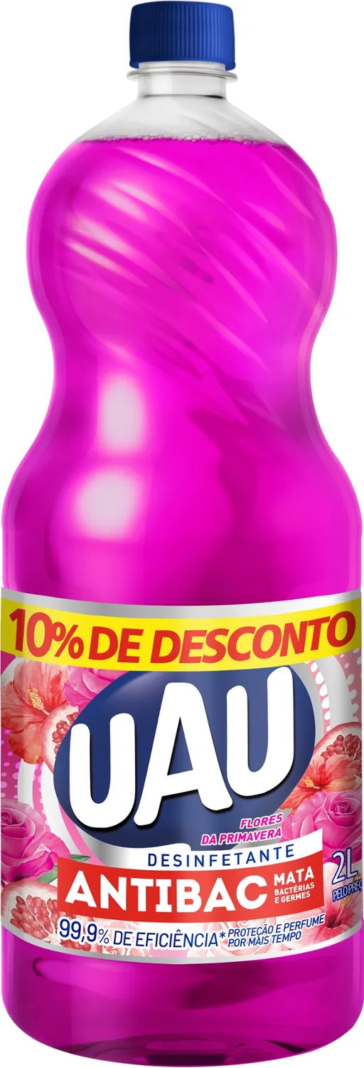 DESINF UAU ANTIBAC 2LT FLORES PIMAVERA