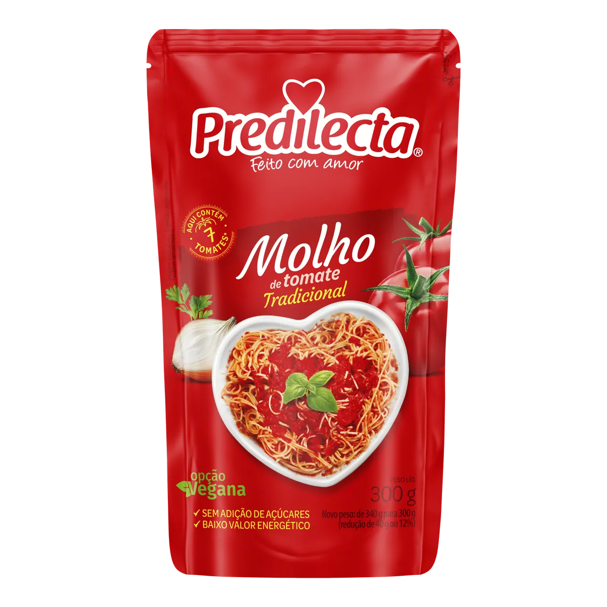 MOLHO DE TOMATE TRADICIONAL PREDILECTA SACHÊ 300G
