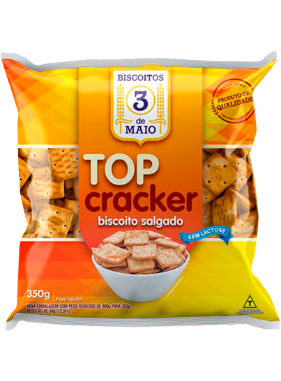 BISCOITO TOPCRACKER 300G 3 DE MAIO