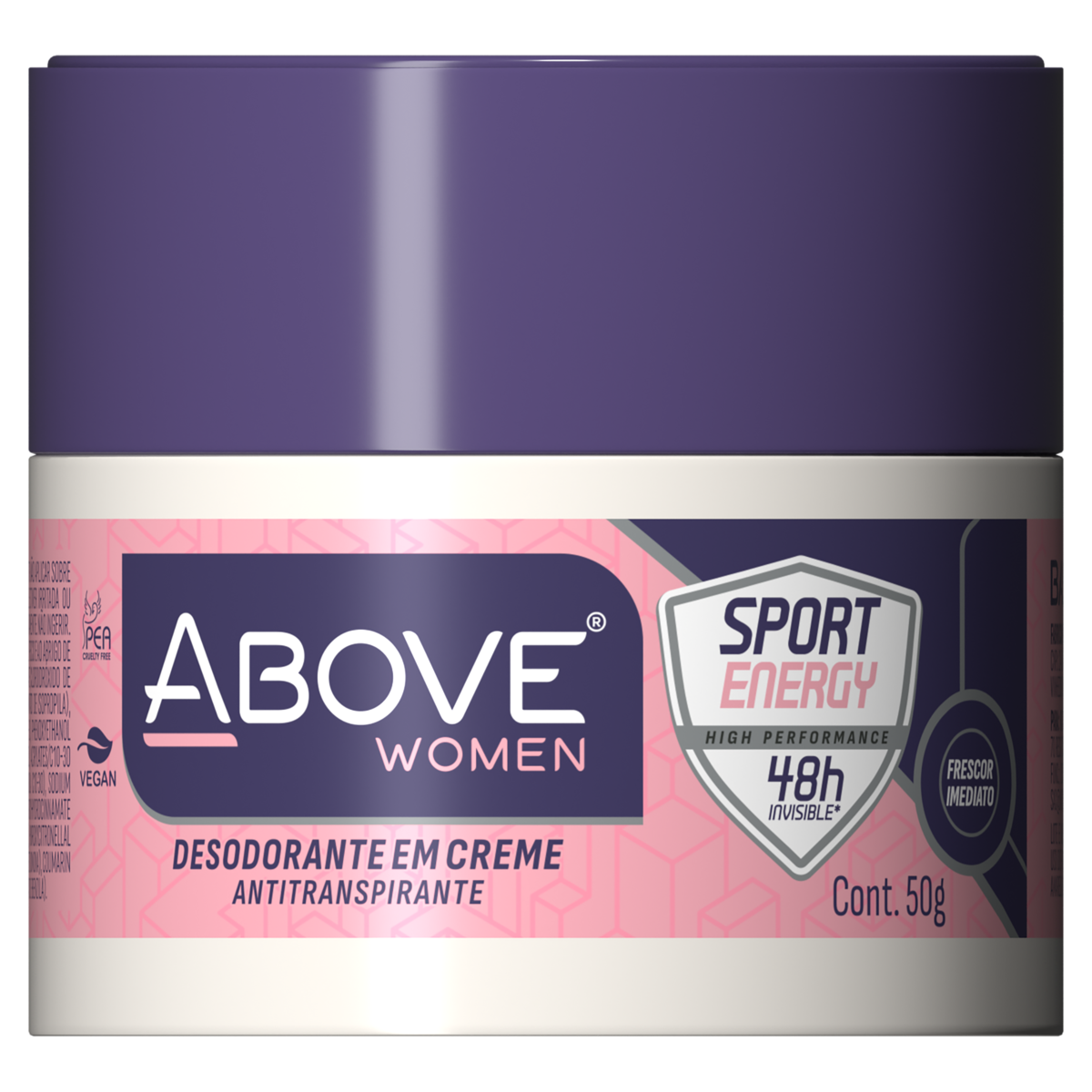 DESODORANTE CREME SPORT ENERGY ABOVE WOMEN 50G