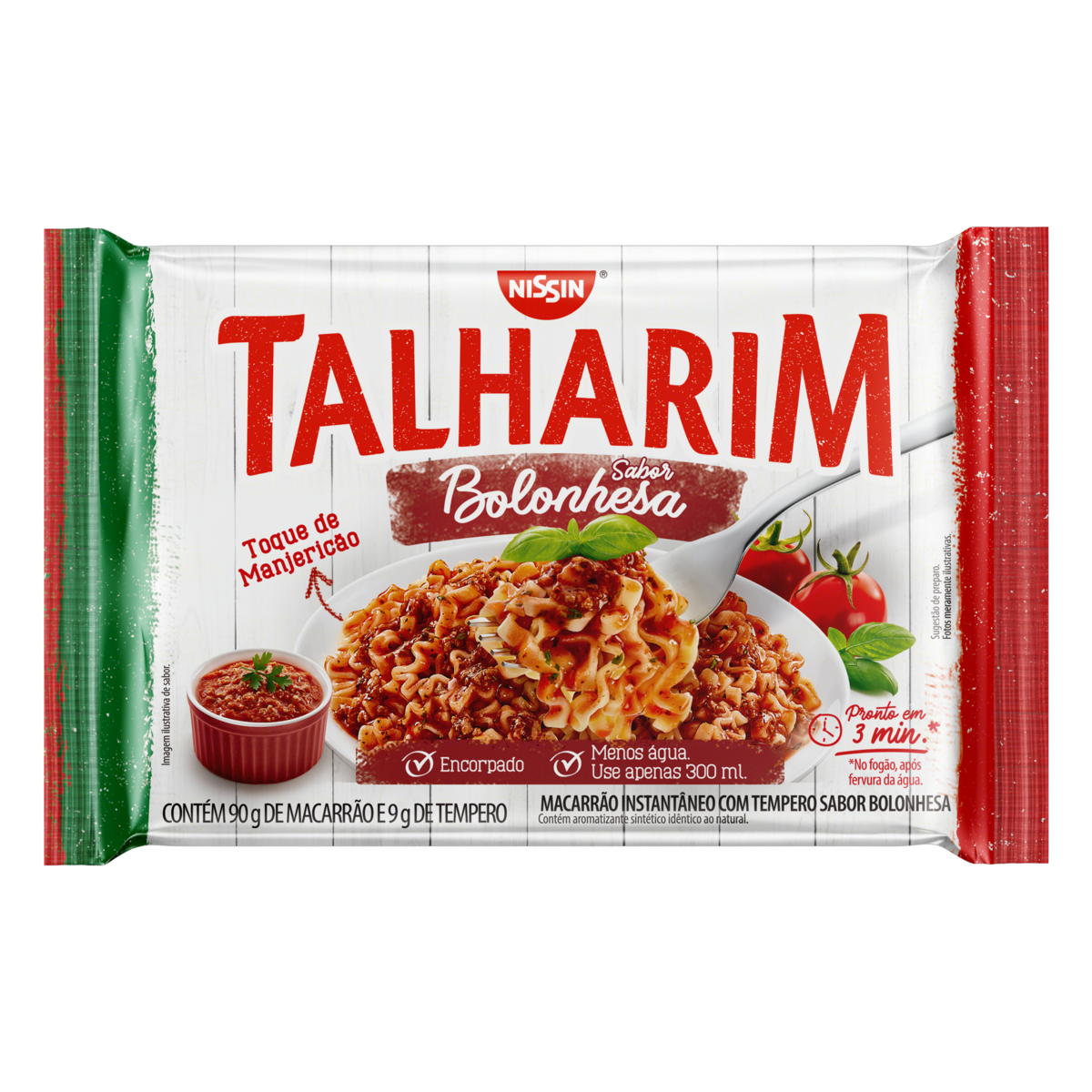 MACARRÃO INSTANTÂNEO TALHARIM BOLONHESA NISSIN PACOTE 99G 0