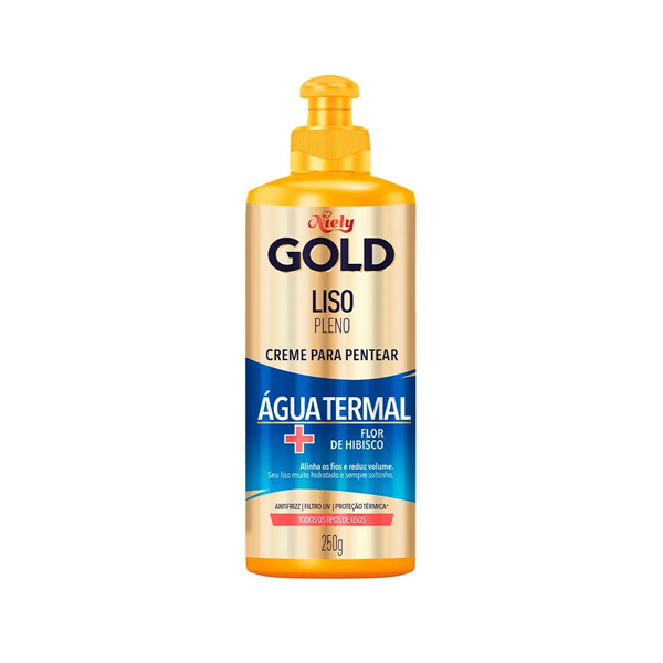 CREME PARA PENTEAR NIELY GOLD LISO PROLONGADO FRASCO 280G