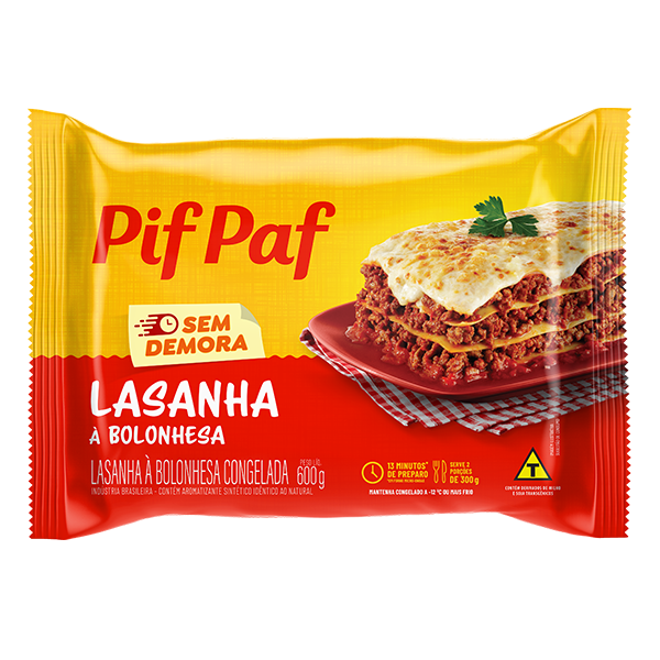 LASANHA BOLONHESA 600G PIF PAF — imagem 1