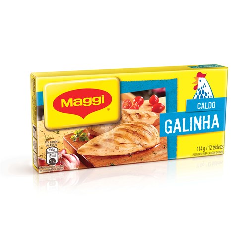 CALDO TABLETE GALINHA MAGGI CAIXA 114G 12 UNIDADES