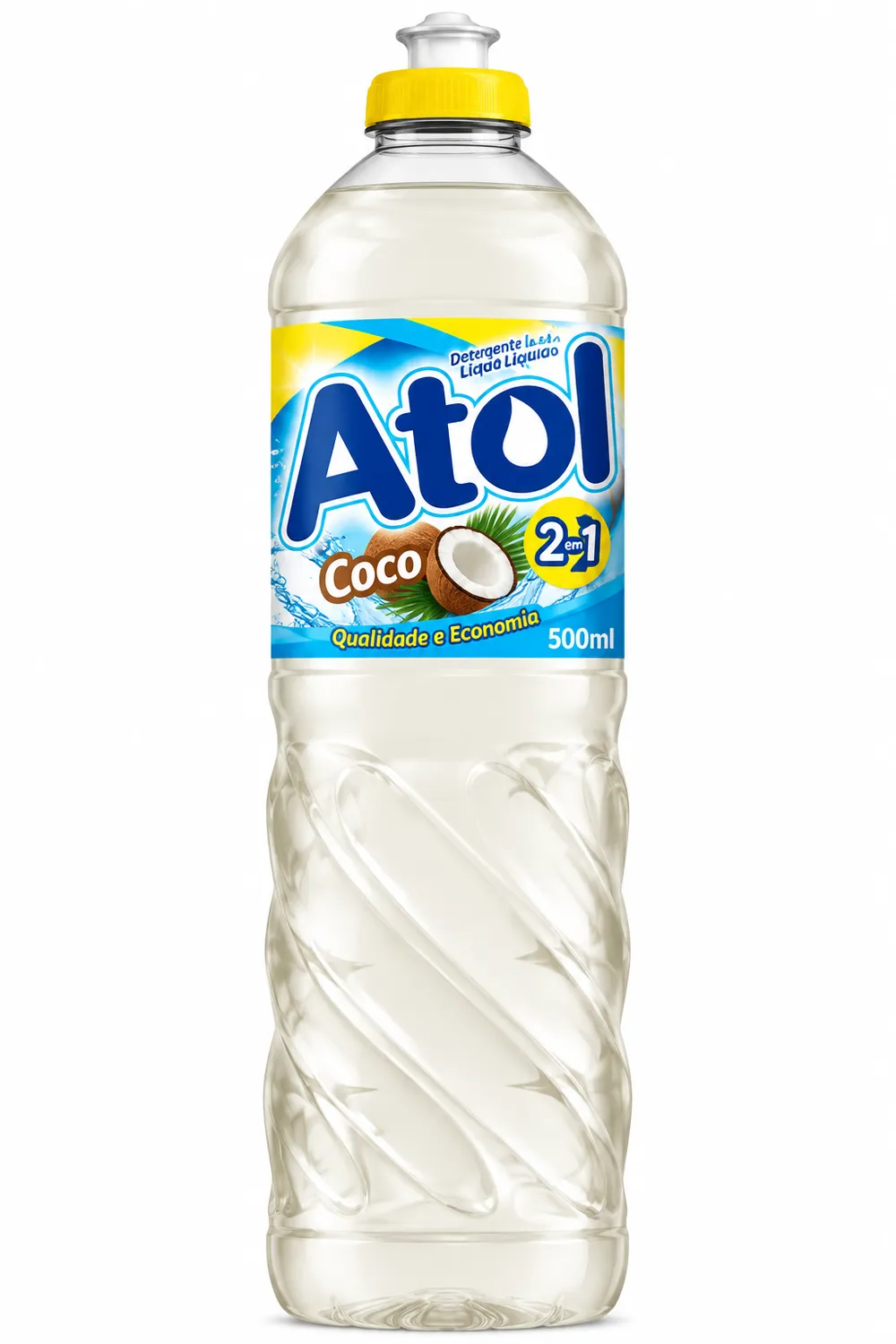 DETERGENTE LÍQUIDO ATOL COCO 500ML