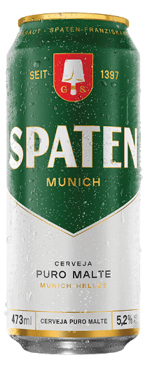 CERVEJA MUNICH HELLES PURO MALTE SPATEN LATA 473ML