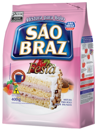 MISTURA PARA BOLO FESTA 400G SAO BRAZ