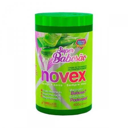 CREME DE TRATAMENTO ULTRAPROFUNDO NOVEX SUPER BABOSÃO POTE 400G 0