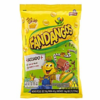 SALGADINHO DE MILHO QUEIJO ELMA CHIPS FANDANGOS PACOTE 35G 0