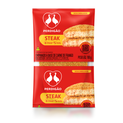 EMPANADO DE FRANGO STEAK PERDIGÃO DIA A DIA PACOTE 100G