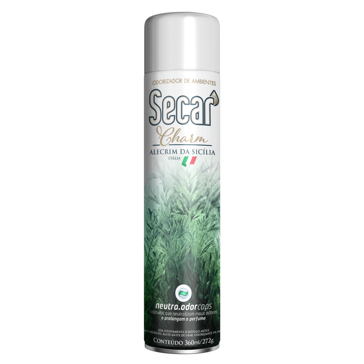 ODORIZADOR DE AMBIENTE AEROSSOL ALECRIM DA SICÍLIA SECAR CHARM FRASCO 360ML SPRAY