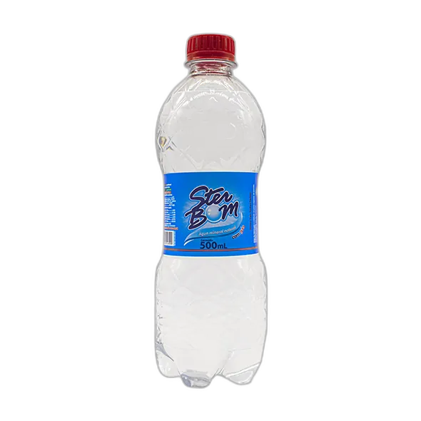 AGUA MINERAL STERBOM COM GAS GARRAFA 510ML
