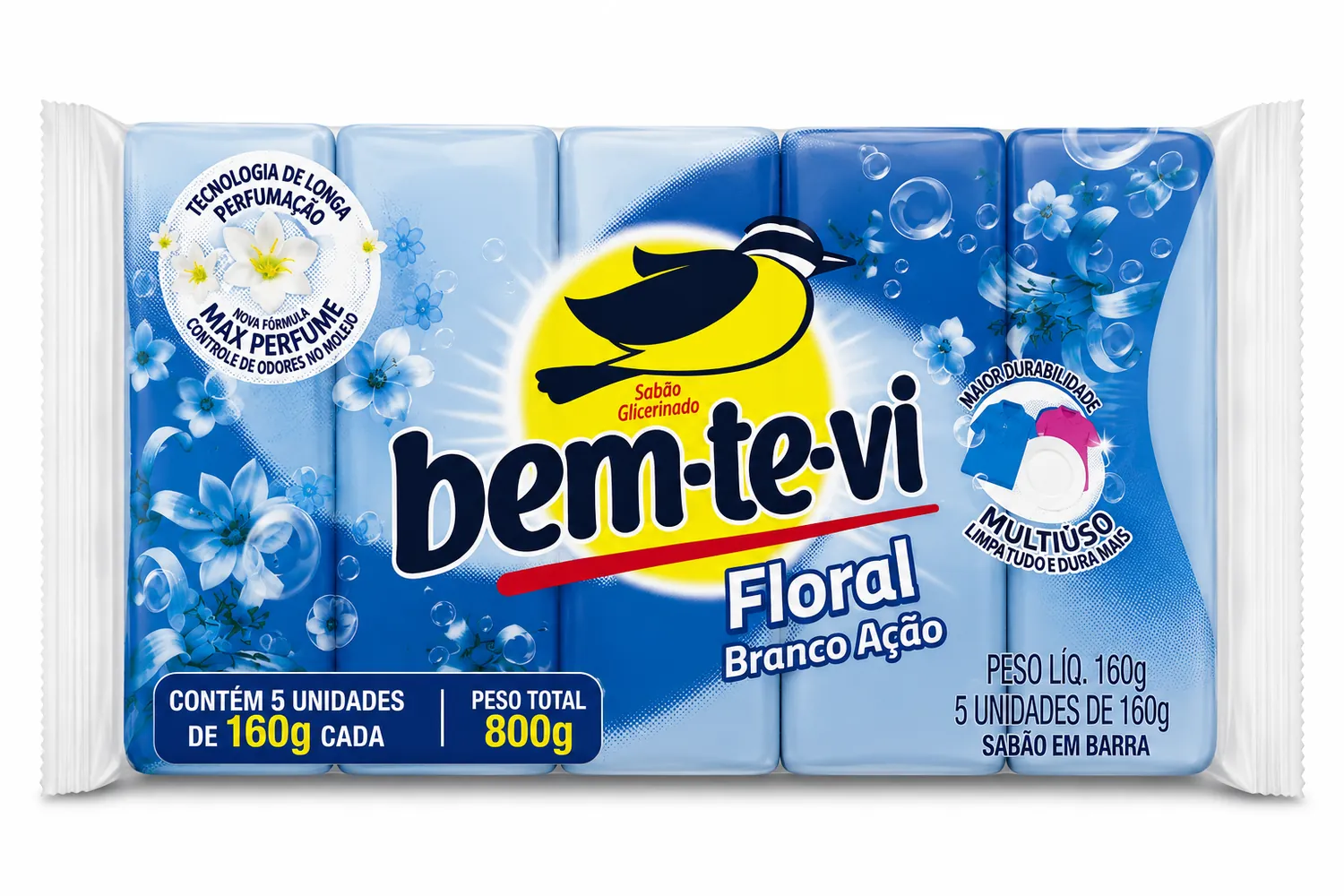 SABAO EM BARRA BEM-TE-VI FLORAL