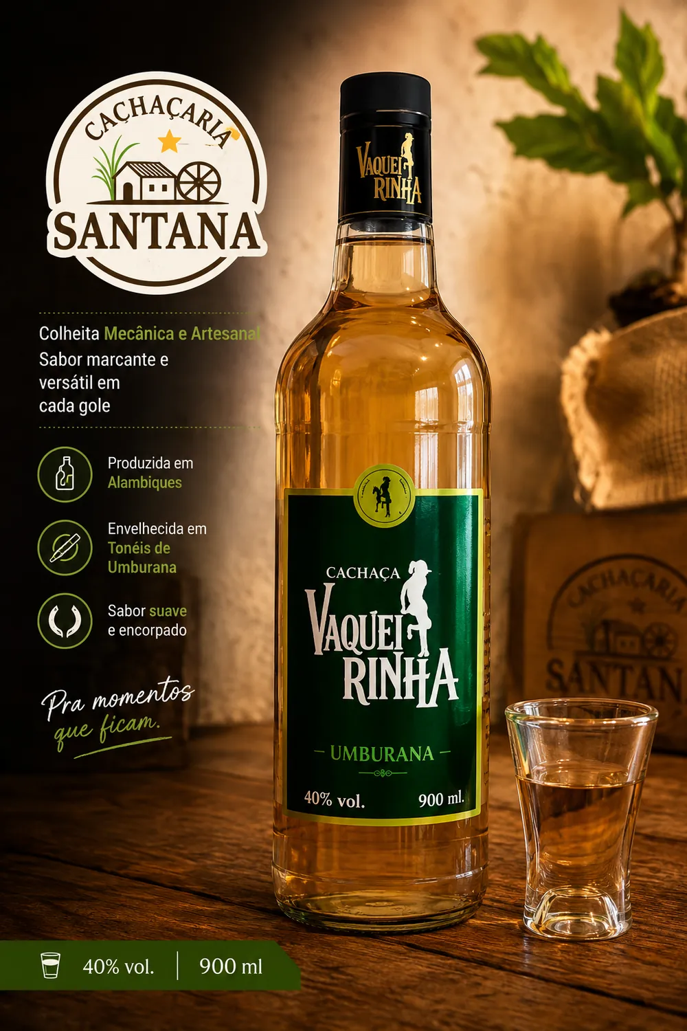 CACHAÇA UMBURANA VAQUEIRINHA 900ML 0