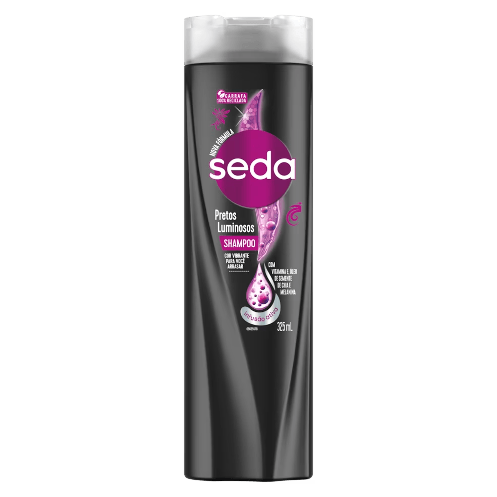 SHAMPOO SEDA PRETOS LUMINOSOS FRASCO 325ML