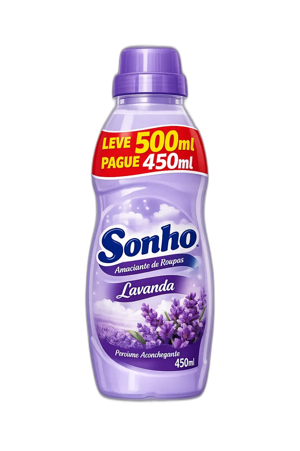 AMACIANTE DE ROUPA LAVANDA SONHO FRASCO LEVE 500ML PAGUE 450ML