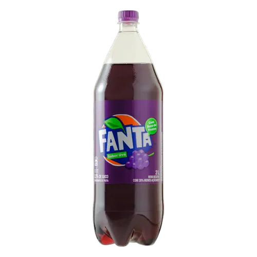 REFRIGERANTE UVA FANTA GARRAFA 2L 0