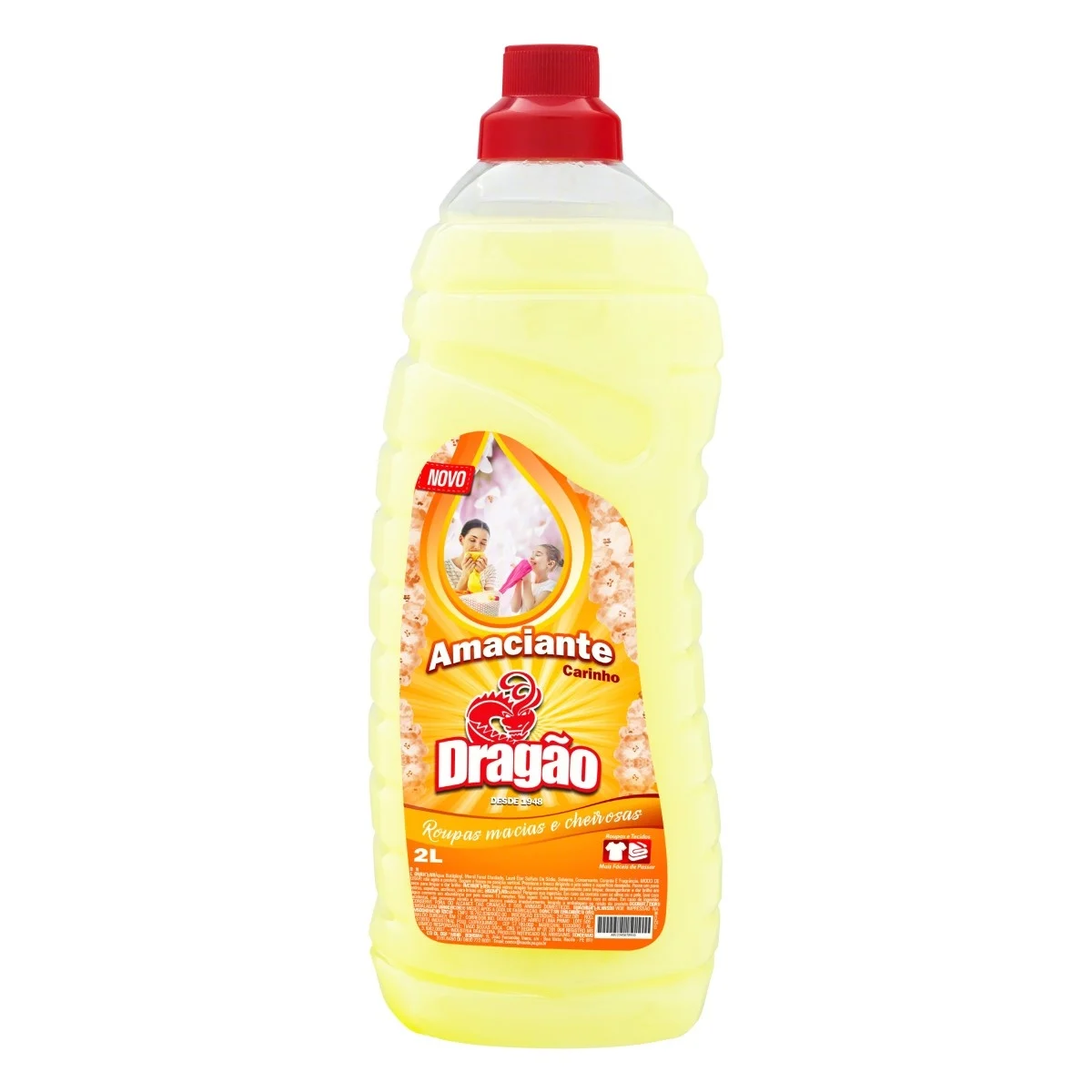 AMACIANTE DE ROUPA DILUÍDO CARINHO DRAGÃO FRASCO 2L