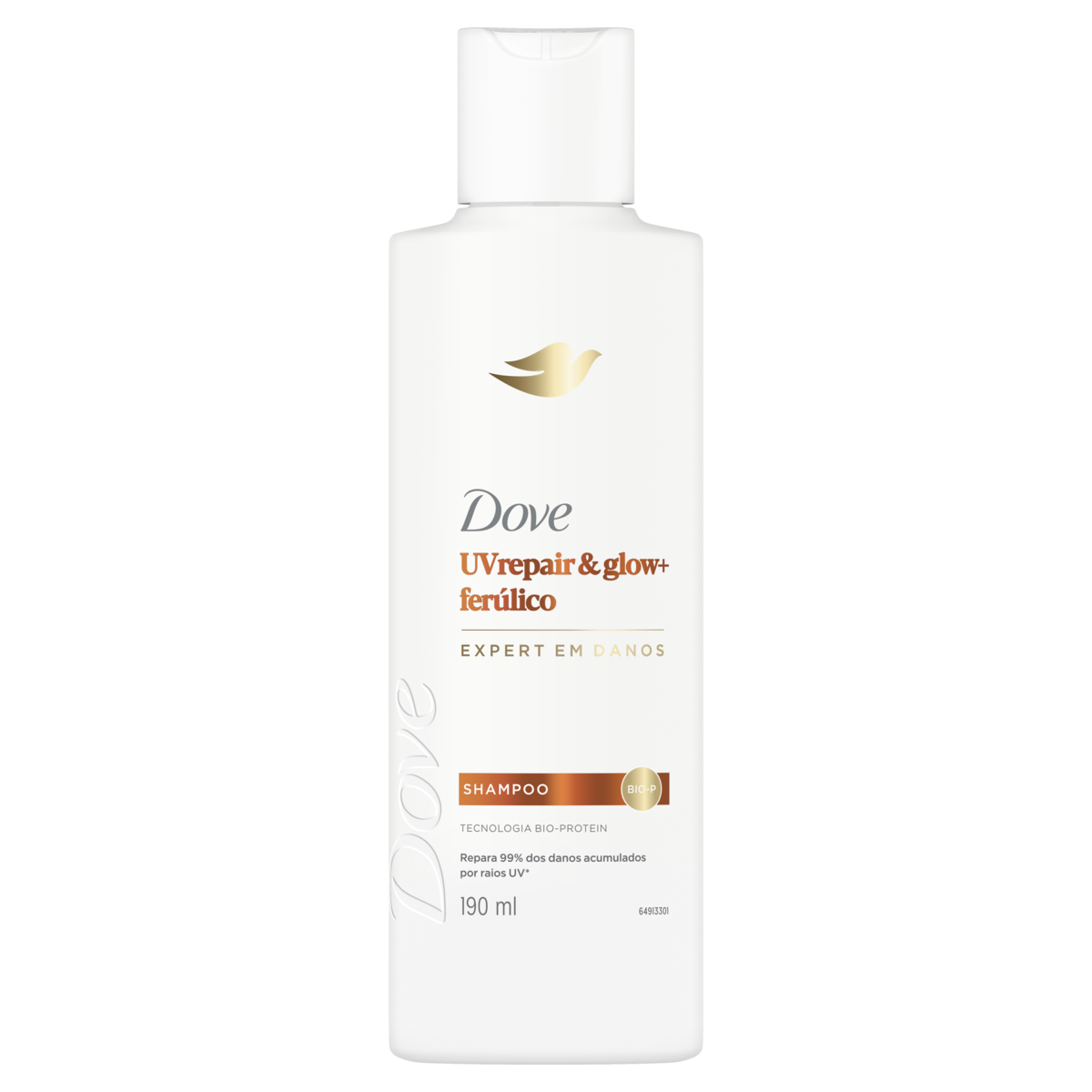 SHAMPOO DOVE UV REPAIR & GLOW + FERÚLICO FRASCO 190ML