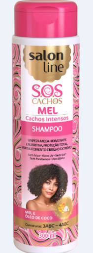 SHAMPOO SALON LINE 300ML MEL CACHOS INTENSOS SOS