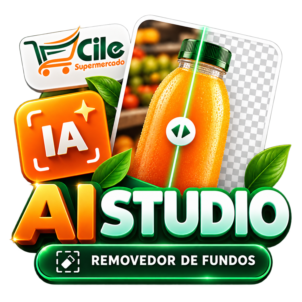 Cile AI Studio, ferramenta de remoção de fundos de imagens com inteligência artificial